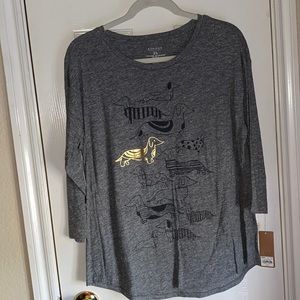 Gray wiener dog long sleeve